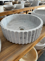 Carrara Fluted Basin Carrara Fluted Basin