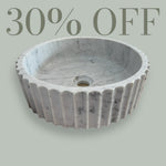 Carrara Fluted Basin Carrara Fluted Basin