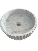 Carrara Fluted Basin Carrara Fluted Basin