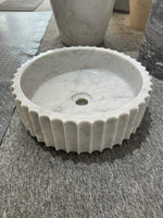 Carrara Fluted Basin Carrara Fluted Basin
