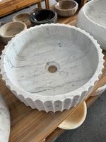 Carrara Fluted Basin Carrara Fluted Basin