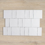 LODGE WAVY MATT WHITE WALL 150X150MM 15UAW1M LODGE WAVY MATT WHITE WALL 150X150MM 15UAW1M