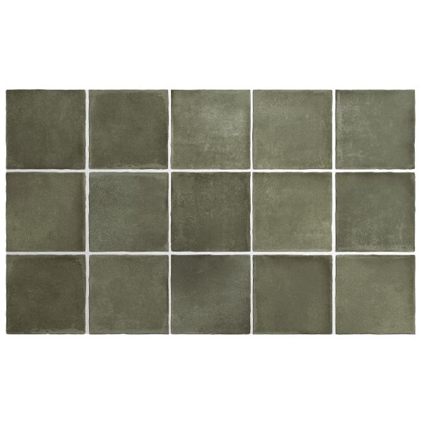 ARGILE KHAKI MATT SQUARE 100X100MM V2 (27577)